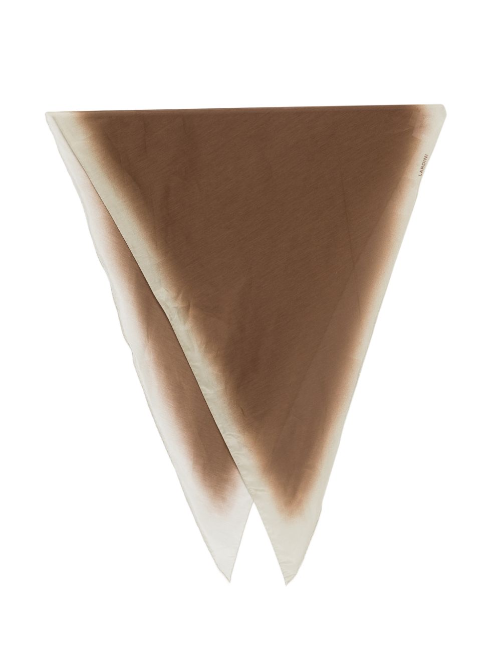 Sciarpa geometrica quadrata in marrone Lardini - uomo 