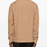 Camicia con taschino in marrone terra Lardini - uomo 