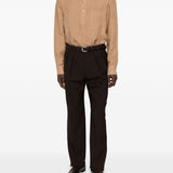 Camicia con taschino in marrone terra Lardini - uomo 