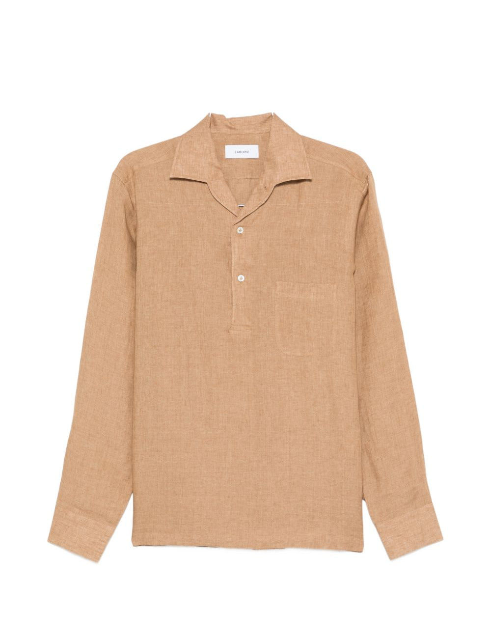 Camicia con taschino in marrone terra Lardini - uomo 