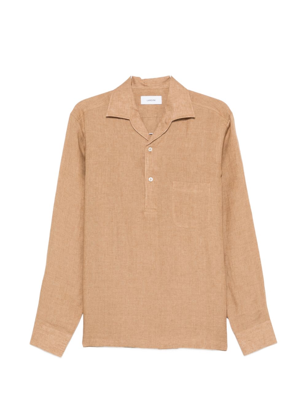 Camicia con taschino in marrone terra Lardini - uomo 