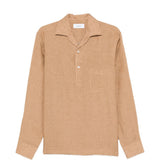 Camicia con taschino in marrone terra Lardini - uomo 