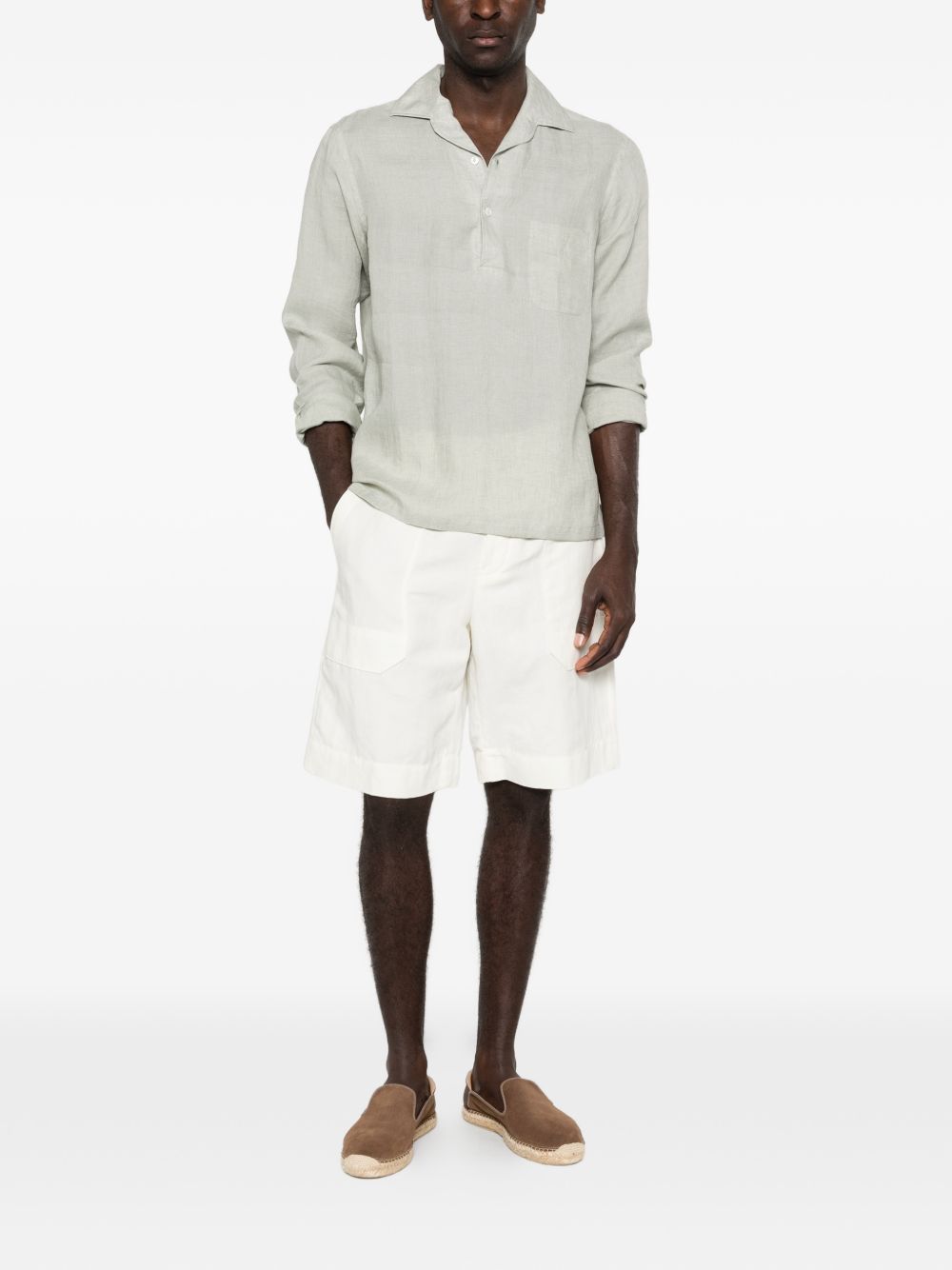 Camicia con taschino in grigio Lardini - uomo 
