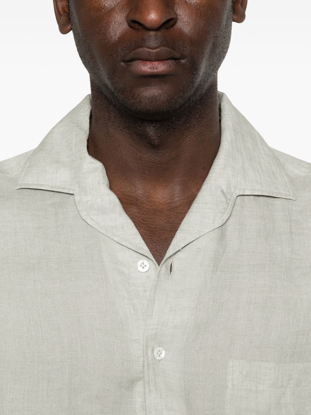 Camicia con taschino in grigio Lardini - uomo 