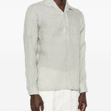 Camicia con taschino in grigio Lardini - uomo 