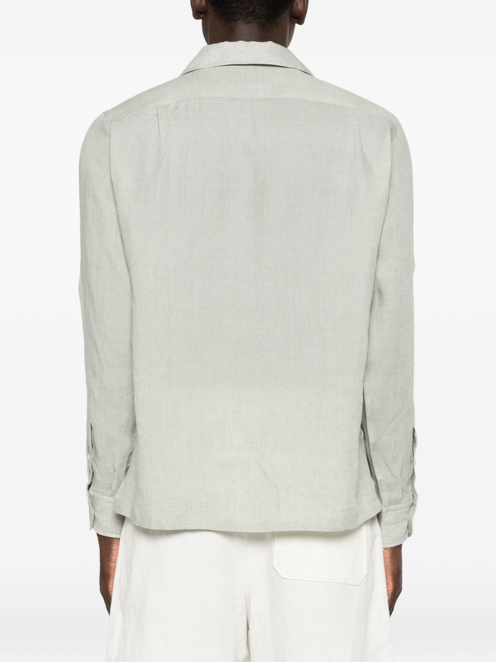Camicia con taschino in grigio Lardini - uomo 