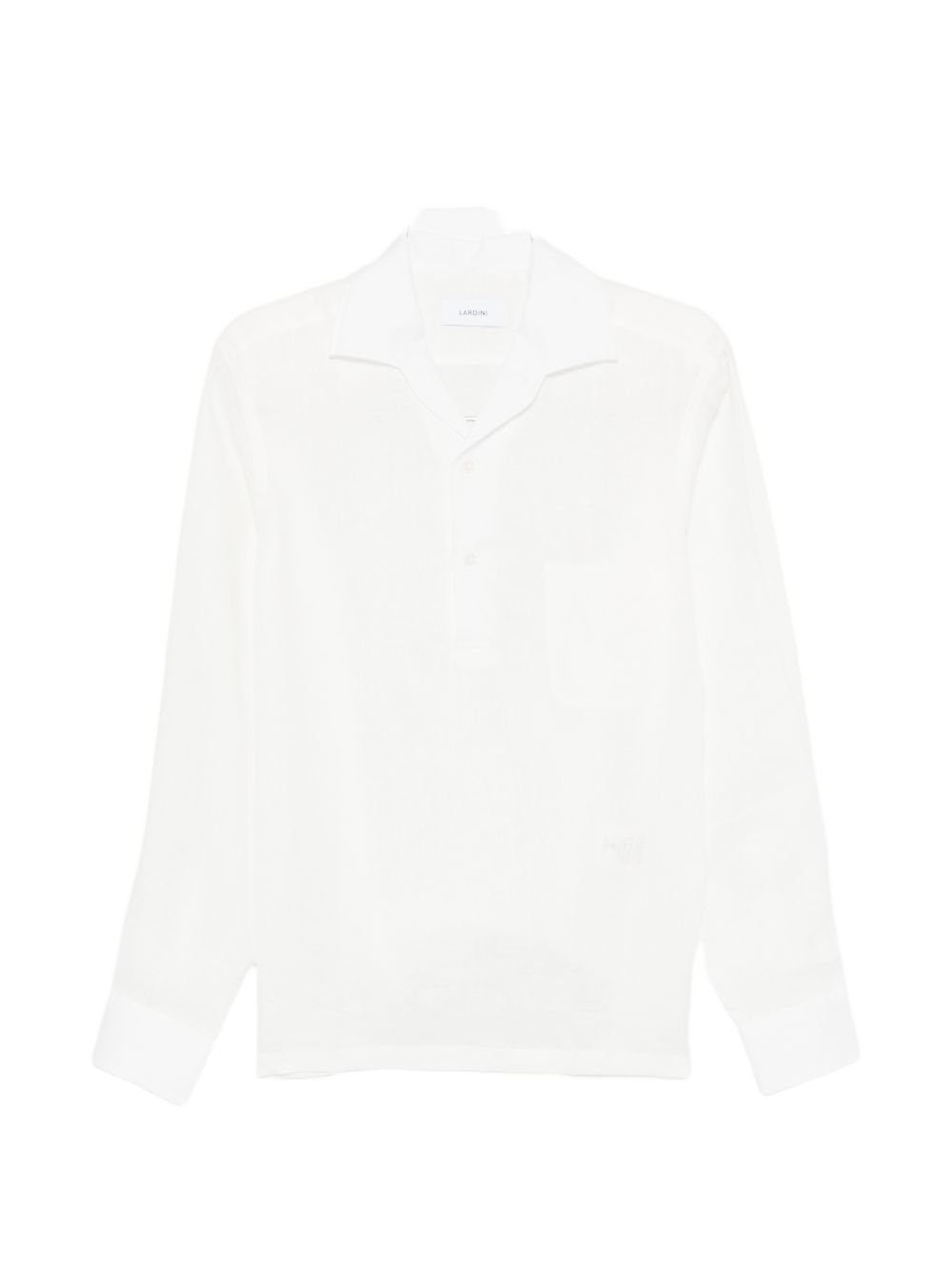 Camicia a maniche lunghe in bianco Lardini - uomo 