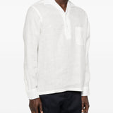 Camicia a maniche lunghe in bianco Lardini - uomo 