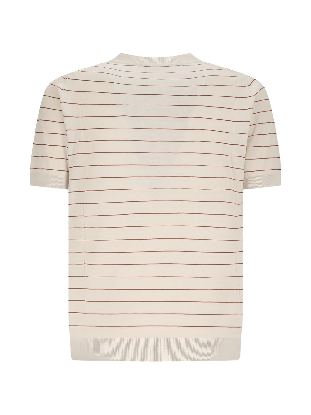 T-shirt a righe in beige Lardini - uomo 