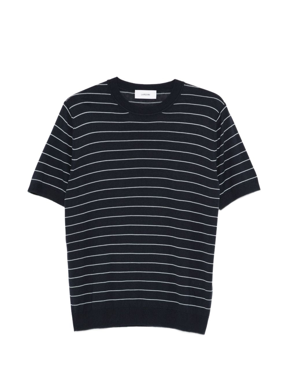 T-shirt a righe in blu Lardini - uomo 