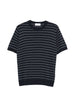 Men's Lardini blue striped T-shirt