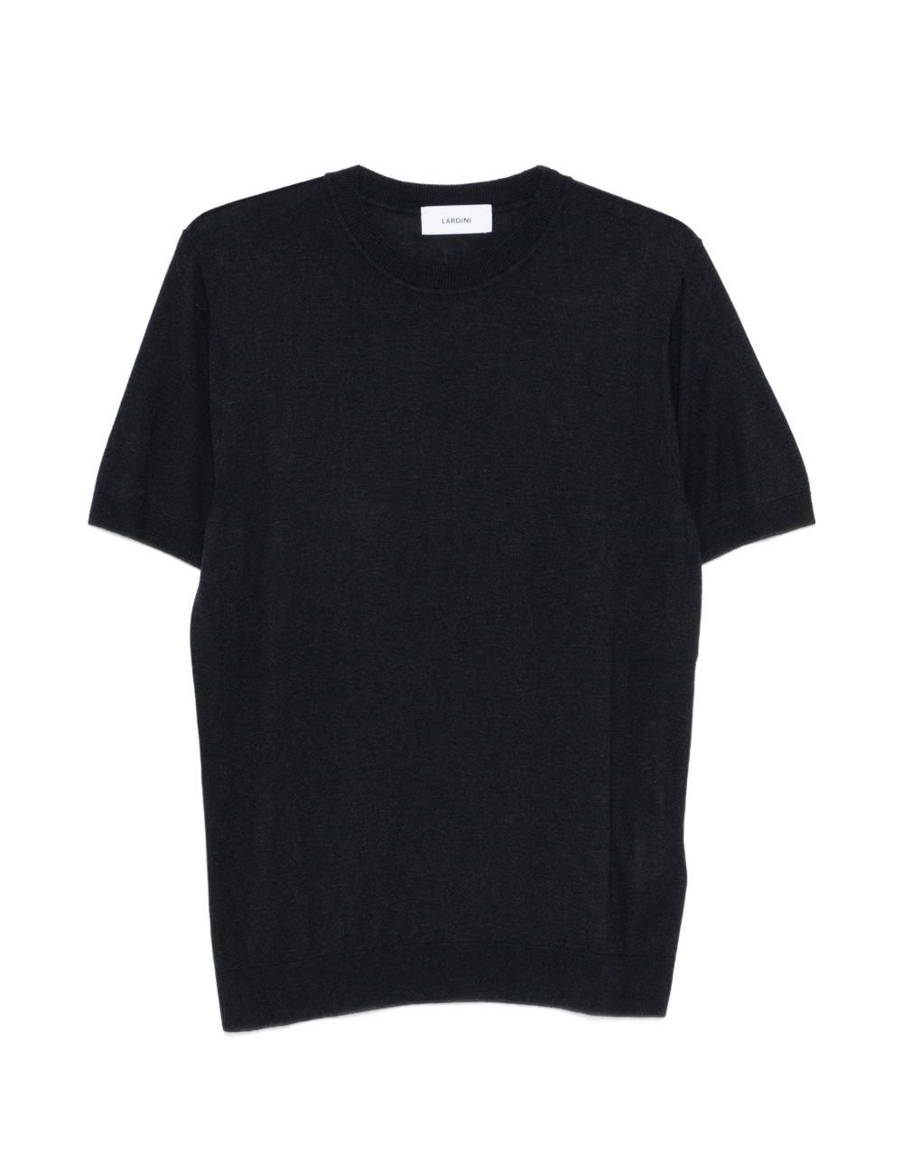 T-shirt a maniche corte con lavorazione a maglia in blu Lardini - uomo 