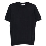 T-shirt a maniche corte con lavorazione a maglia in blu Lardini - uomo 