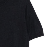 T-shirt a maniche corte con lavorazione a maglia in blu Lardini - uomo 