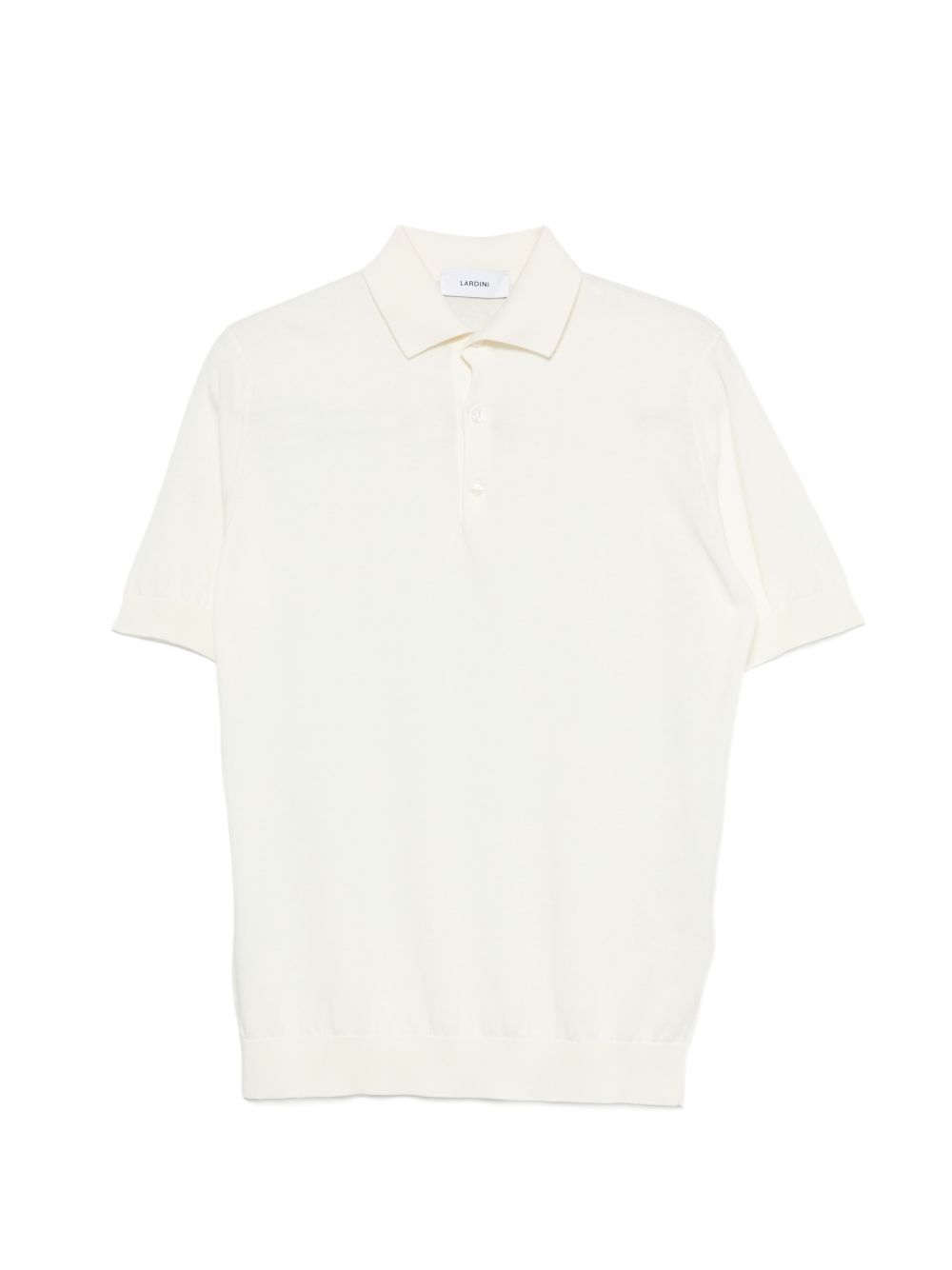 Polo a maniche corte in bianco Lardini - uomo 