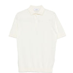 Polo a maniche corte in bianco Lardini - uomo 