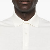 Polo a maniche corte in bianco Lardini - uomo 