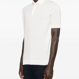 Polo a maniche corte in bianco Lardini - uomo 