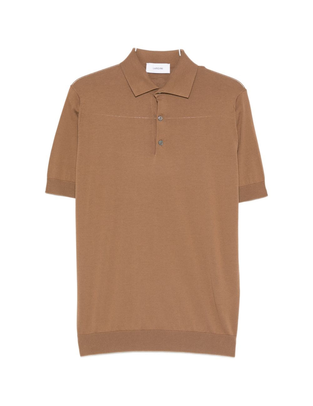 Polo in maglia in marrone Lardini - uomo 
