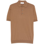 Polo in maglia in marrone Lardini - uomo 