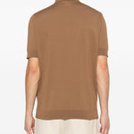 Polo in maglia in marrone Lardini - uomo 