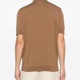 Polo in maglia in marrone Lardini - uomo 