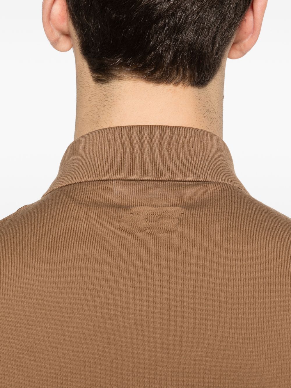 Polo in maglia in marrone Lardini - uomo 