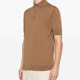 Polo in maglia in marrone Lardini - uomo 