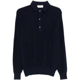 Polo a costine in blu Lardini - uomo 