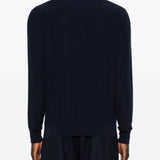 Polo a costine in blu Lardini - uomo 