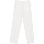 Pantaloni con pieghe in bianco Lardini - uomo 