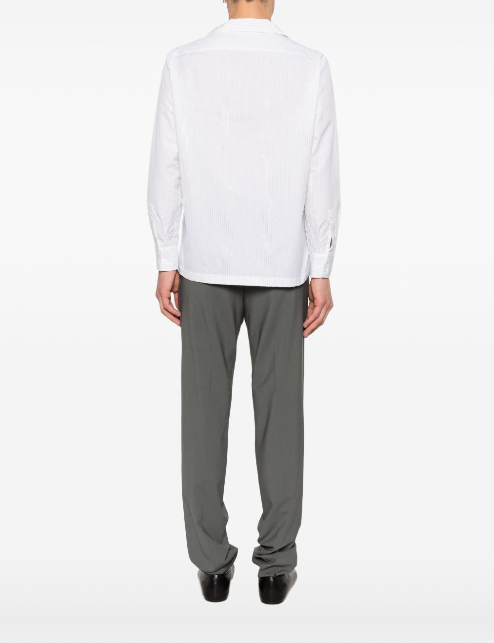 Camicia Paul a righe in bianco Lardini - uomo 