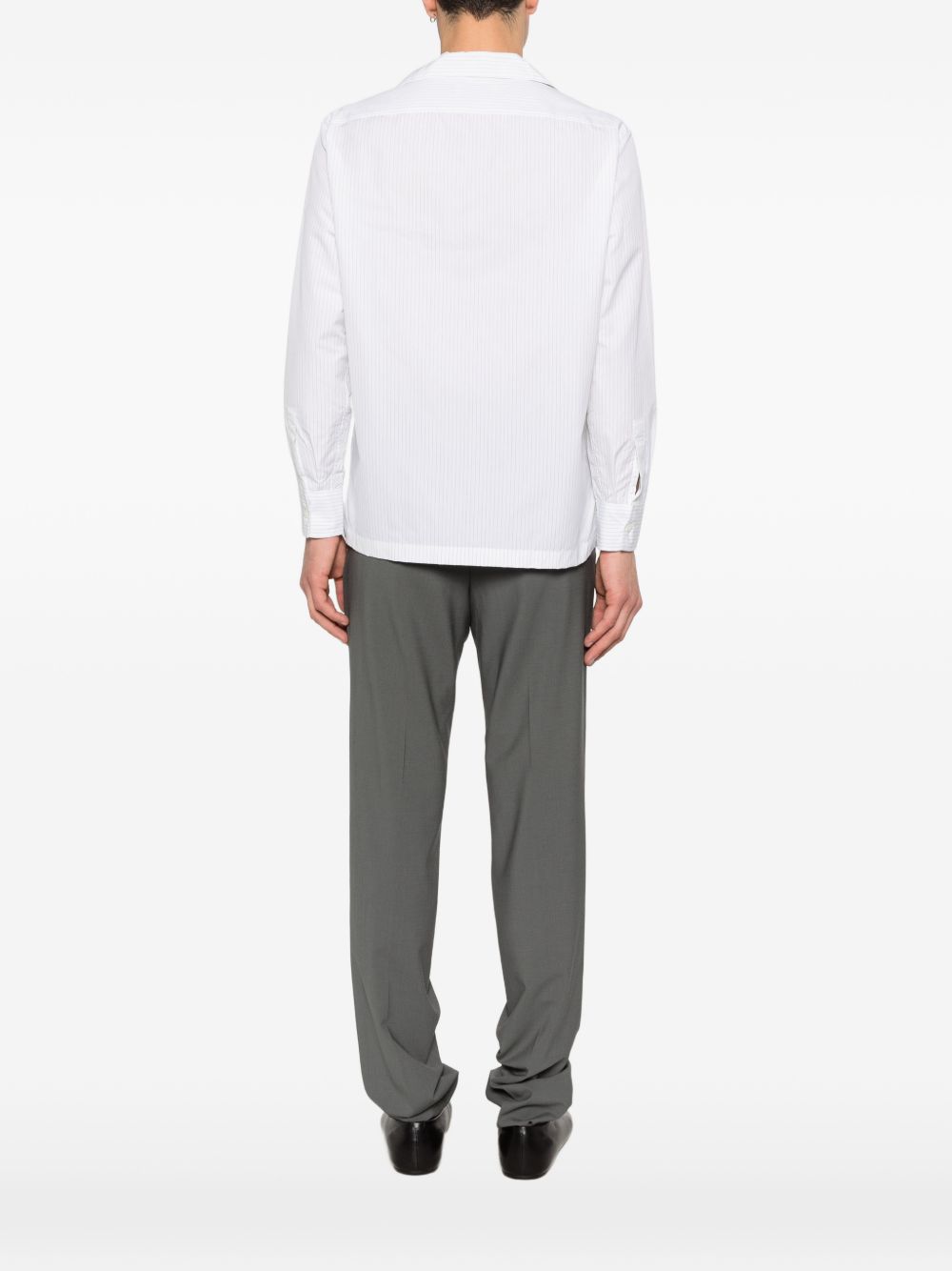 Camicia Paul a righe in bianco Lardini - uomo 