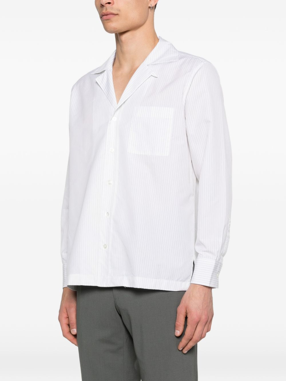 Camicia Paul a righe in bianco Lardini - uomo 