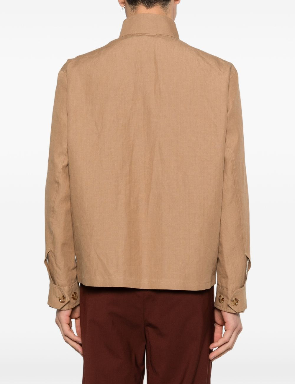 Giacca Paribet con zip in marrone Lardini - uomo 