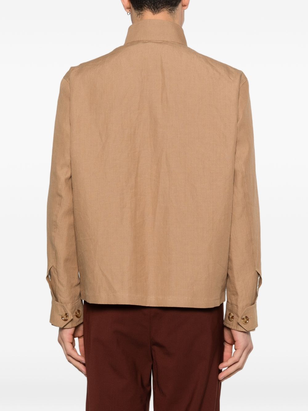 Giacca Paribet con zip in marrone Lardini - uomo 