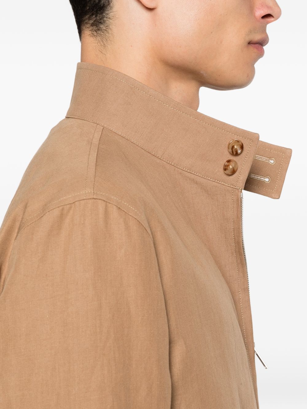 Giacca Paribet con zip in marrone Lardini - uomo 