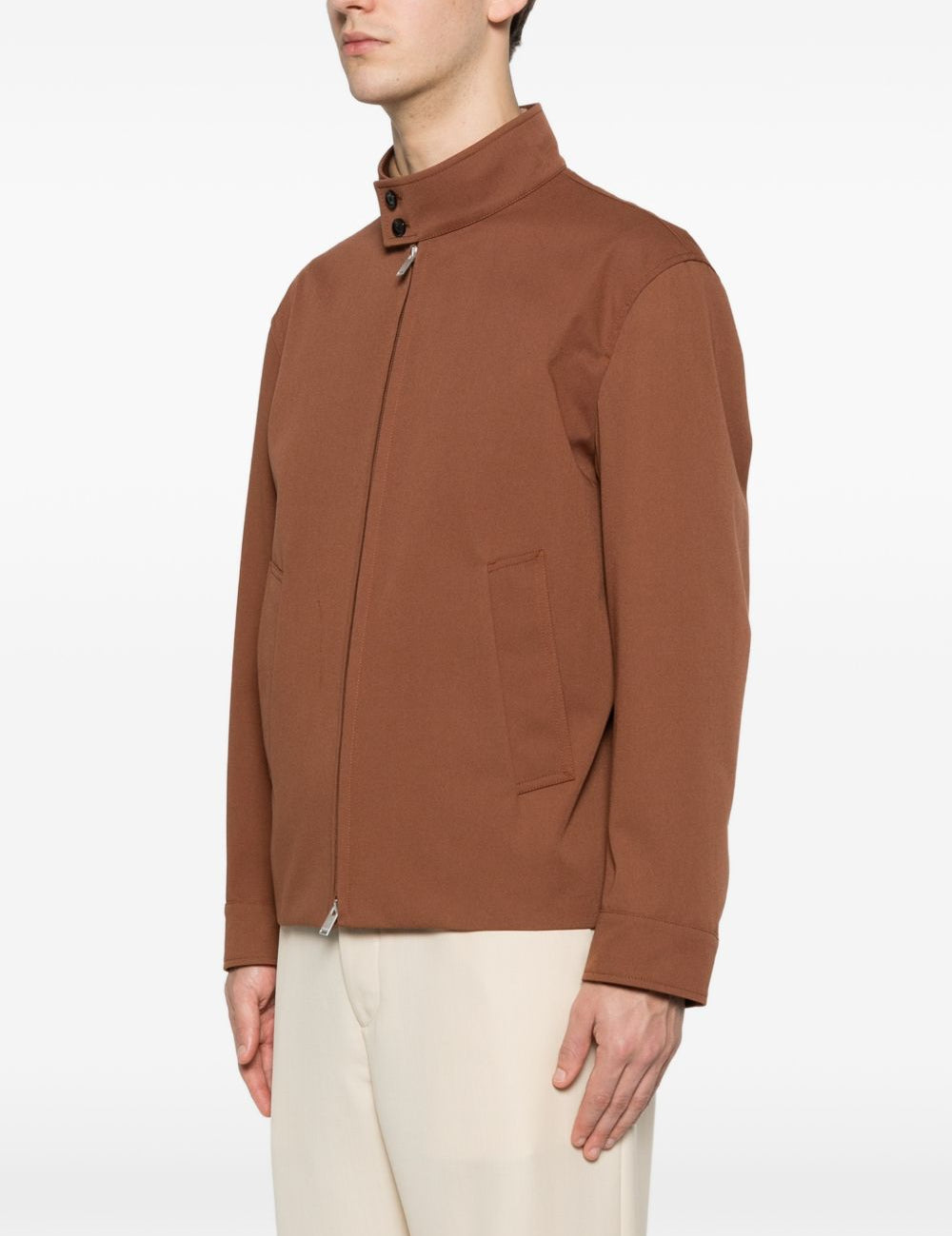Giacca Paribet con zip in marrone Lardini - uomo 