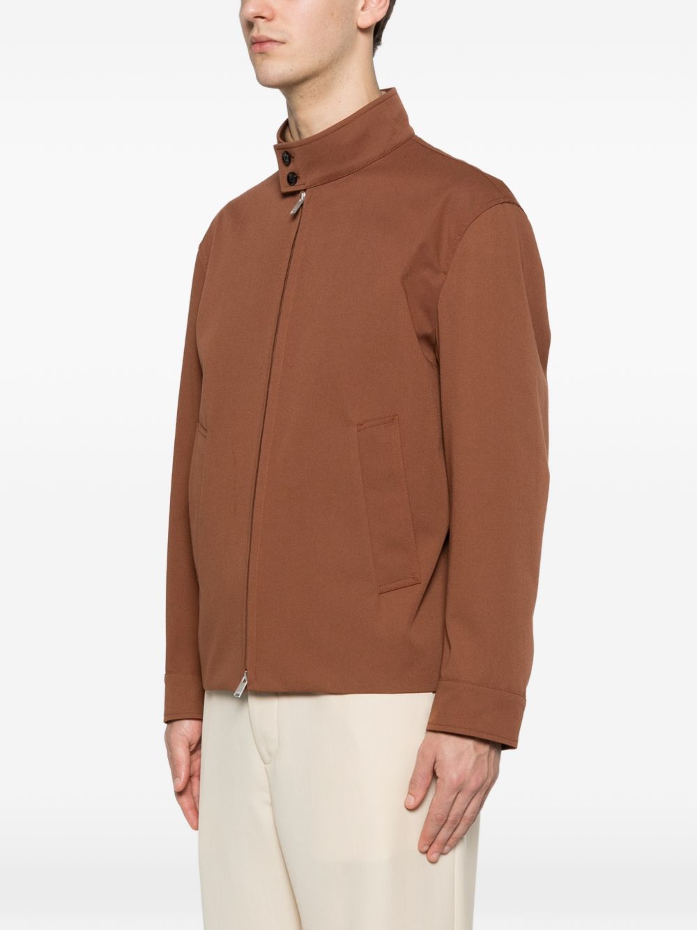 Giacca Paribet con zip in marrone Lardini - uomo 