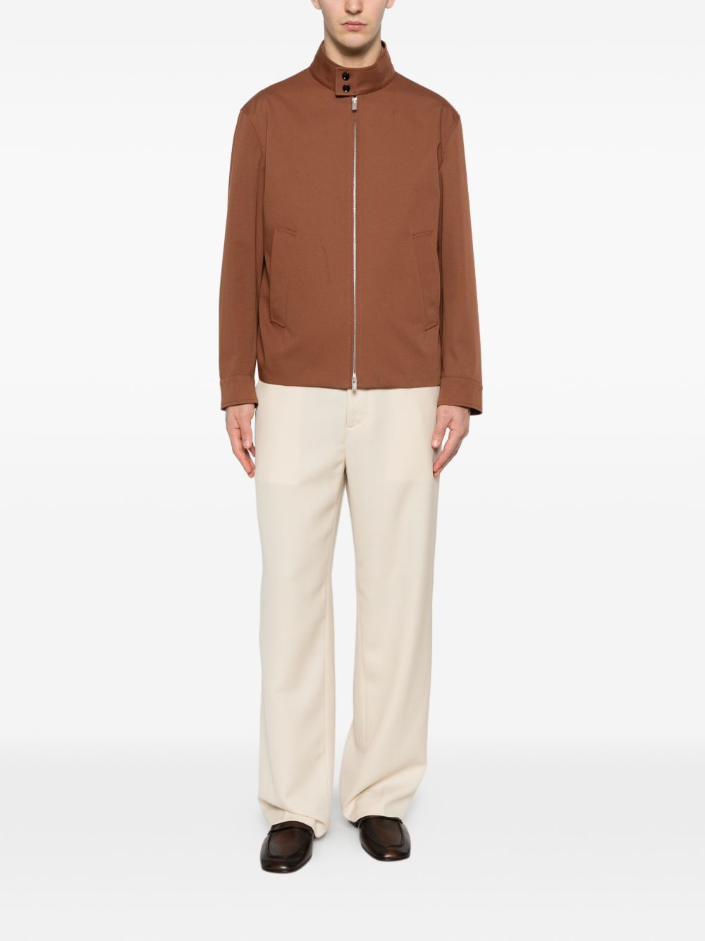 Giacca Paribet con zip in marrone Lardini - uomo 