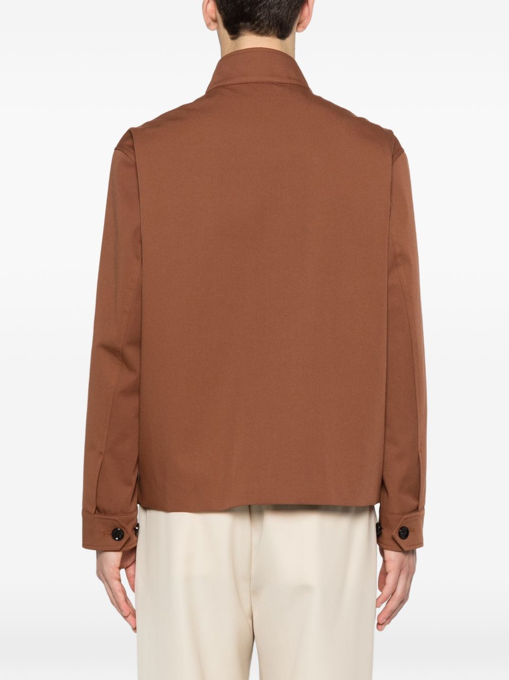 Giacca Paribet con zip in marrone Lardini - uomo 