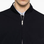 Bomber con zip in blu navy Lardini - uomo 
