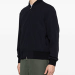 Bomber con zip in blu navy Lardini - uomo 