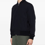 Bomber con zip in blu navy Lardini - uomo 