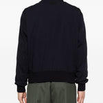 Bomber con zip in blu navy Lardini - uomo 