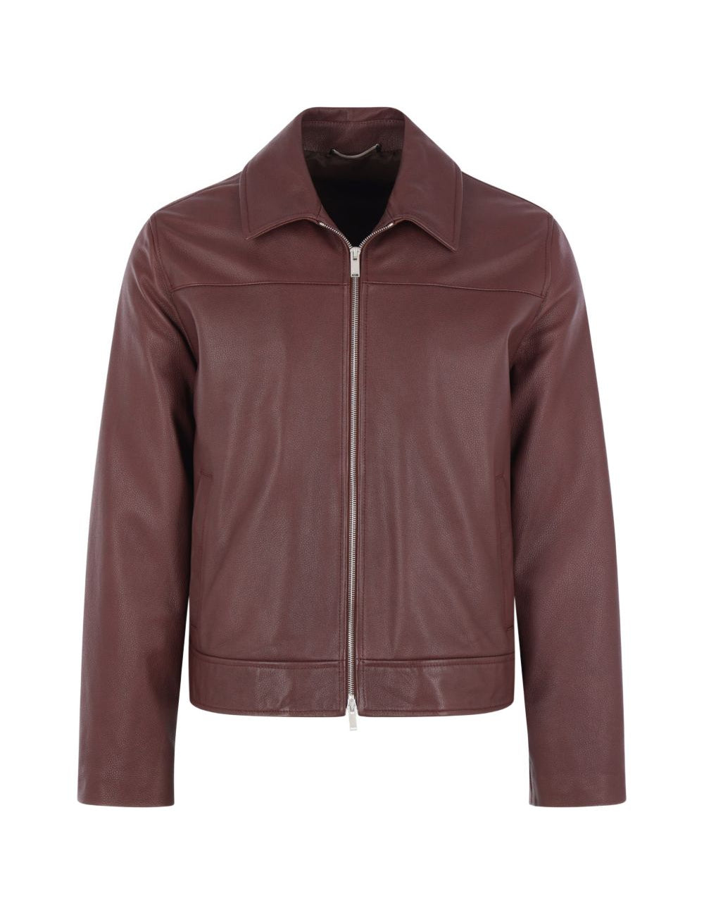 Giacca in pelle in marrone Lardini - uomo 