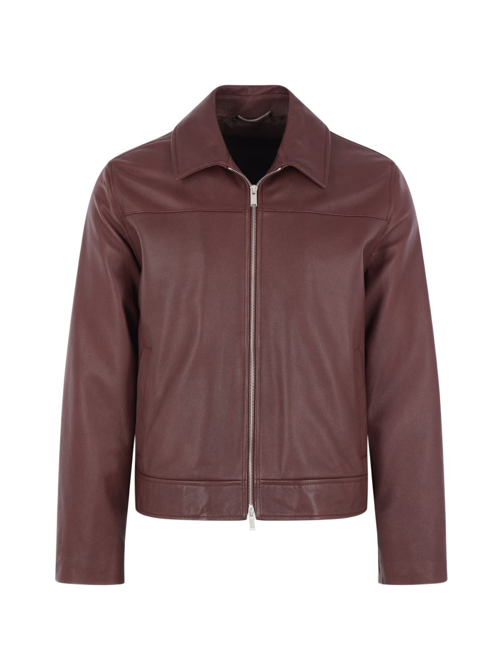 Giacca in pelle in marrone Lardini - uomo 