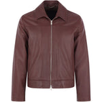 Giacca in pelle in marrone Lardini - uomo 