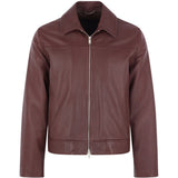 Giacca in pelle in marrone Lardini - uomo 