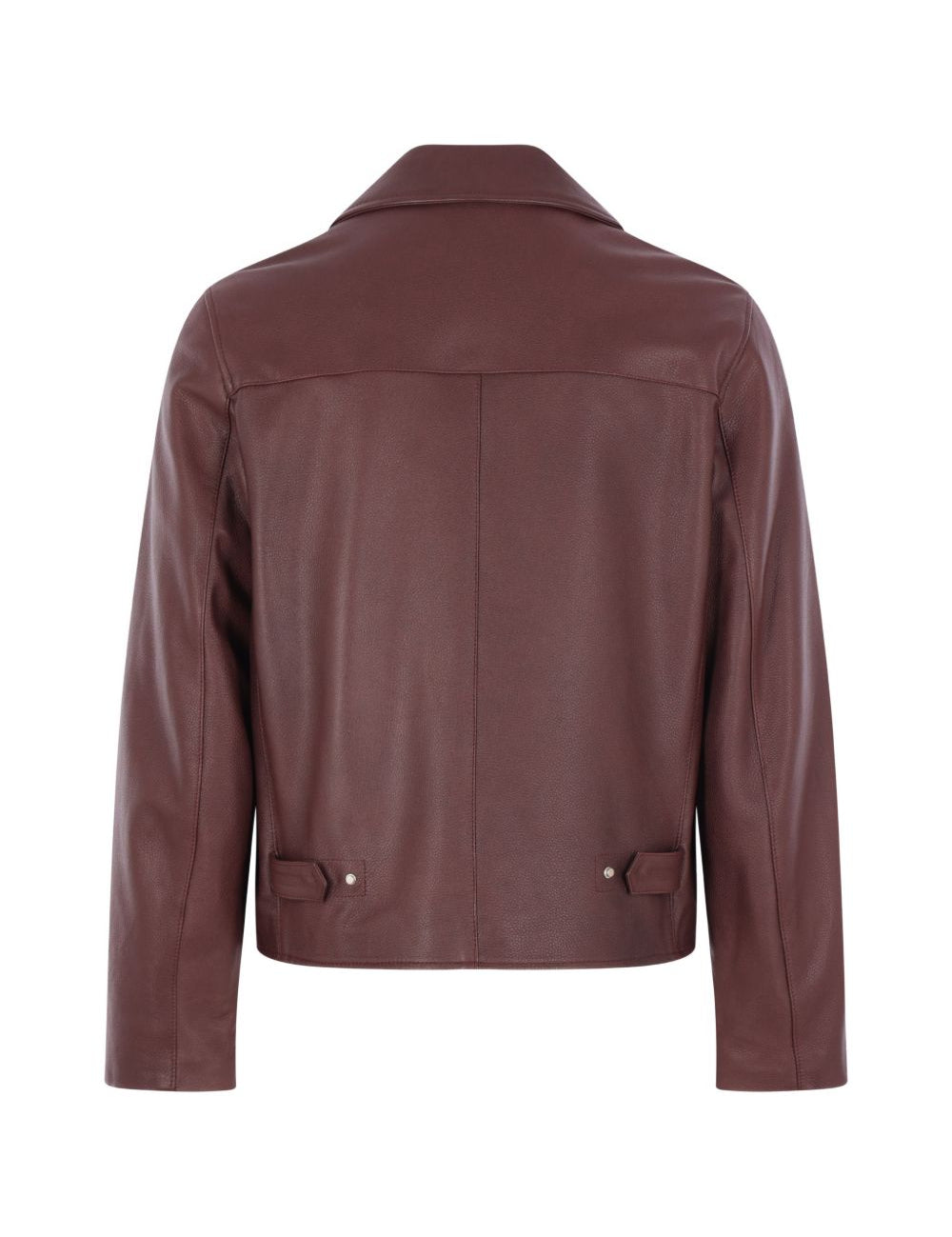Giacca in pelle in marrone Lardini - uomo 